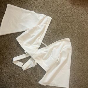 Shein tied back crop top